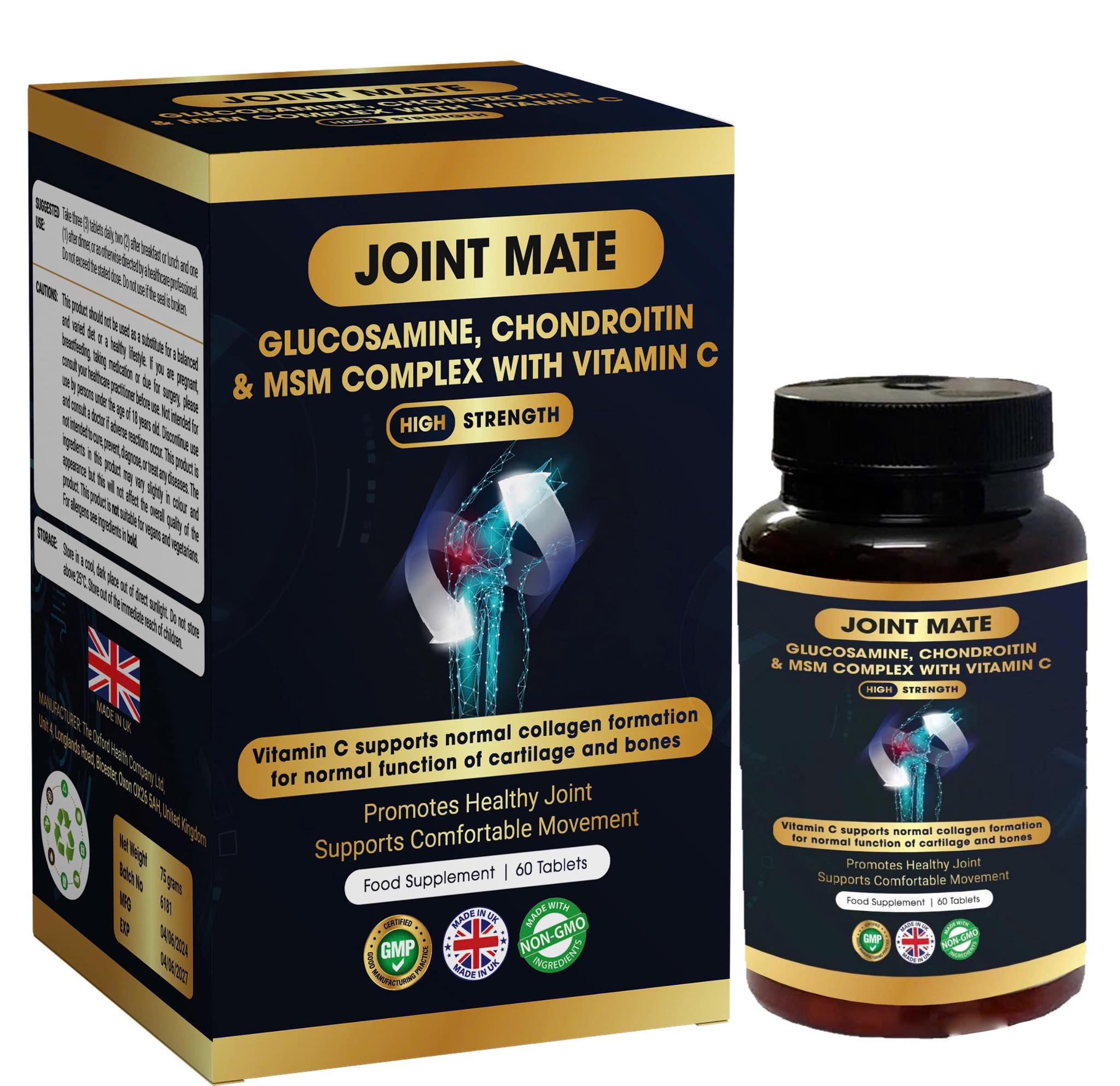 JOINT MATE – Viên uống bổ sung phục hồi & tái tạo mô sụn khớp giúp bạn chấm dứt cơn đau, khôi phục sự linh hoạt của khớp từ bên trong